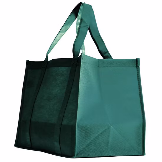 Gran oferta, bolsas de asas no tejidas impresas personalizadas para convenciones, bolsa de embalaje de Material impermeable con fondo Pl de pie